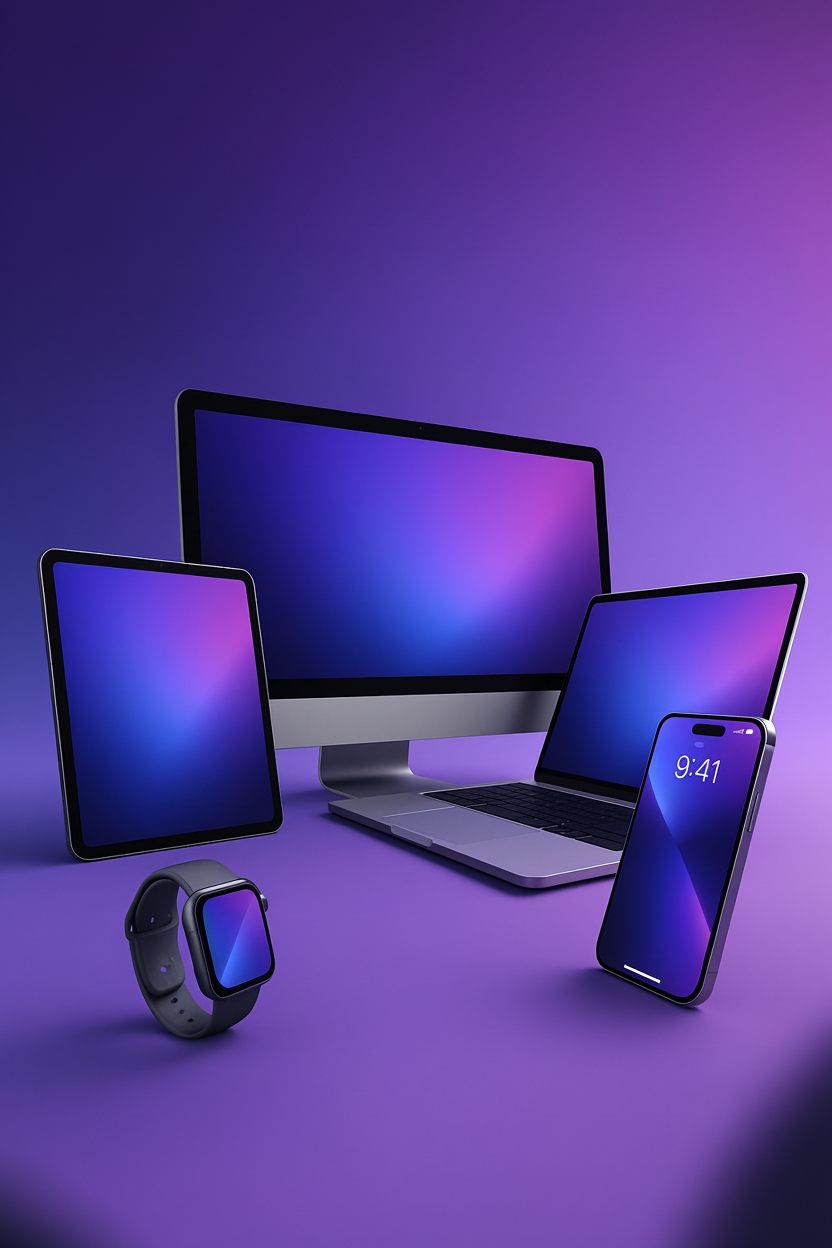 AI-generated device mockups